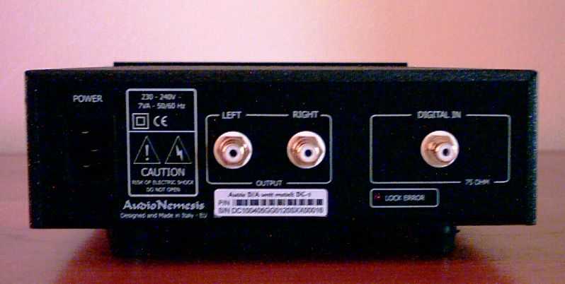 [Rear panel]