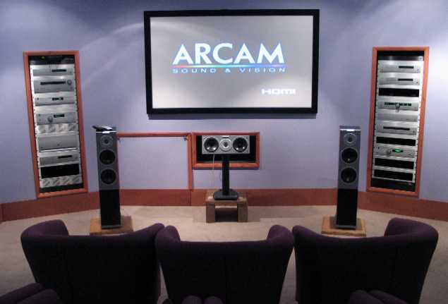 [Arcam demo room]