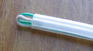 [Shoestring interconnects - folding the conductors to help them pass through the shoelace]