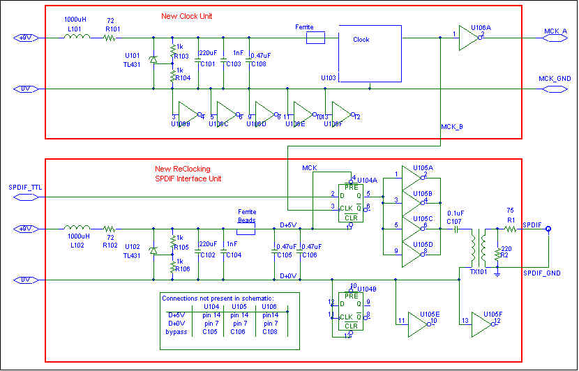 [SPDIF Reclocking Schematic]