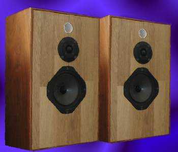 The rebuilt IPL A2 speaker kit in reclaimed Mordaunt Short Pageant II cabinets.