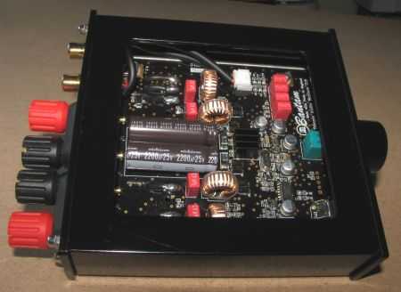 [Temple Audio Bantam Gold amplificatore in classe D - vista interna]