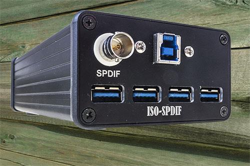 [Ciúnas ISO-SPDIF - vista posteriore]