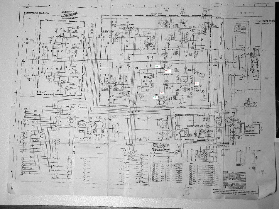[Schema ampli Yamaha A520]