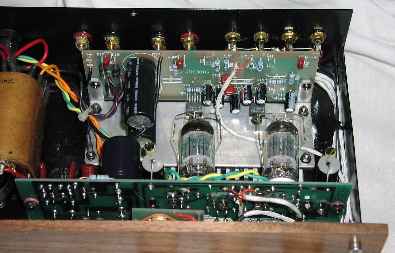[look close, you can see the old resistors and caps that get replaced]