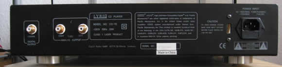 [Cayin Lyric CD8 - rear view]