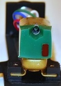 [3.0 mil Rek-o-Kut stylus in Pickering cartridge, front view]