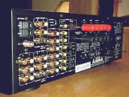 [The Rear of the Arcam AVR 100]