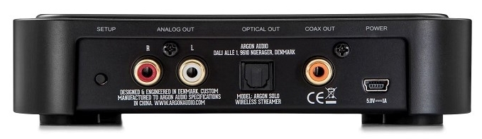 [Argon Audio Solo - rear view]