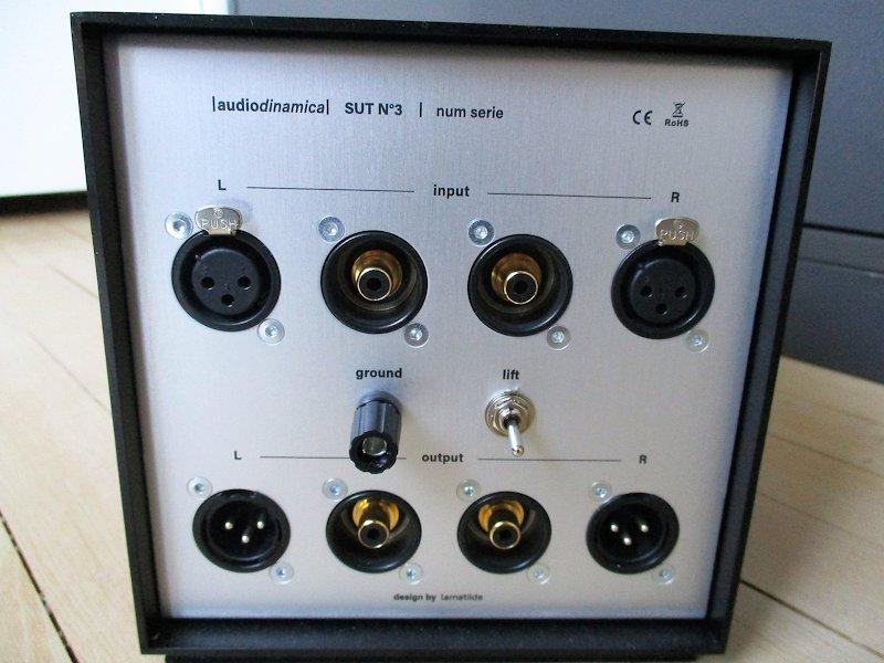 [Audiodinamica moving coil cartridge step-up transformer: SUT No.3 - rear view]