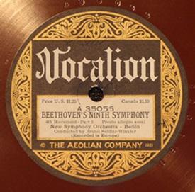 [Beethoven 9th Sym, Vocalion set]