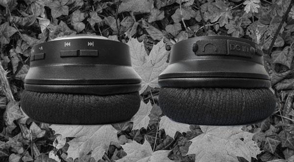 [Dodocool DA151 wireless headphones controls.]