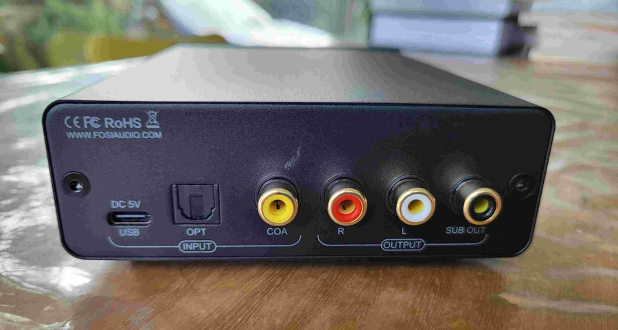 Fosi Audio Q6 - connessioni