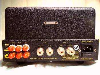 [Yarland FV-34C valve amplifier - rear view]