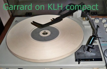 [Garrard turntable built into KLH compact stereo]