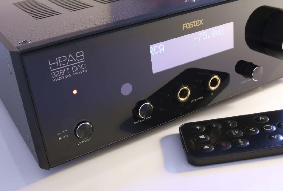 [Fostex HP-A8C DAC front panel]