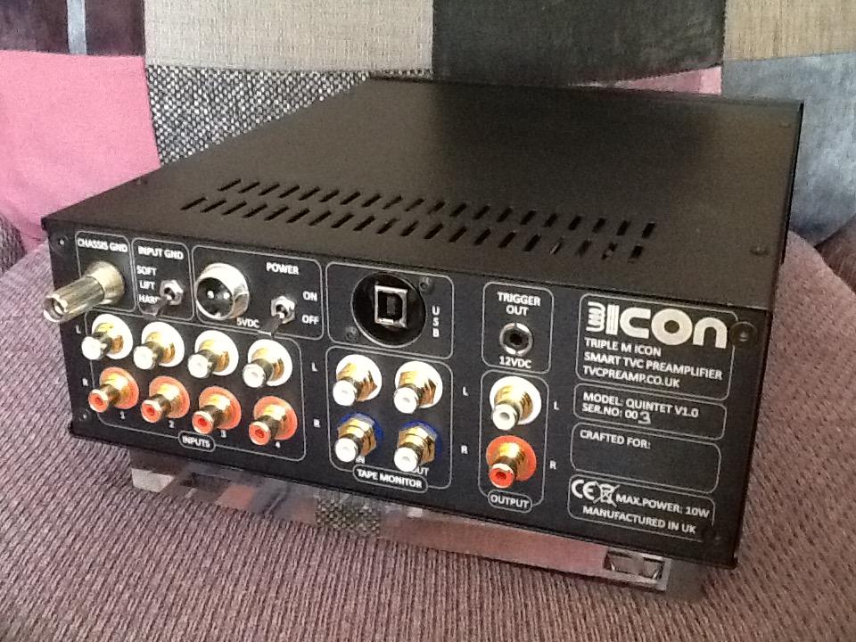 [icOn TVC passive preamp - rear view]