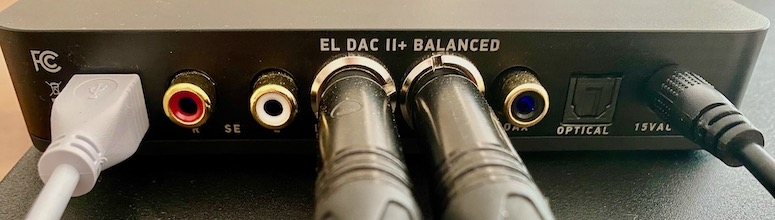 [JDS EL DAC II+ - vista posteriore]