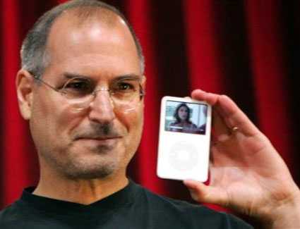 [Steve Jobs with iPod]