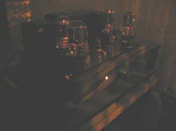 [Yarland M34 valve amplifier at night]