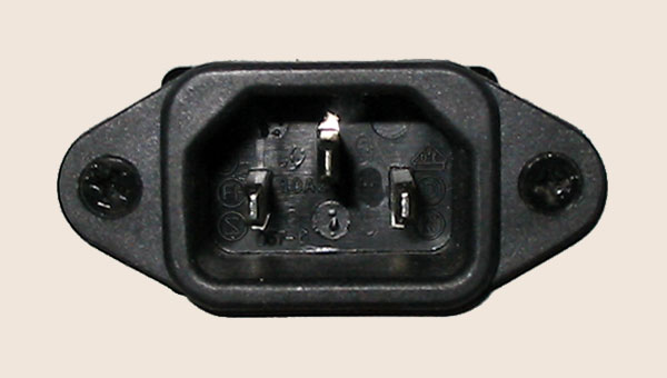 [Mains IEC socket]