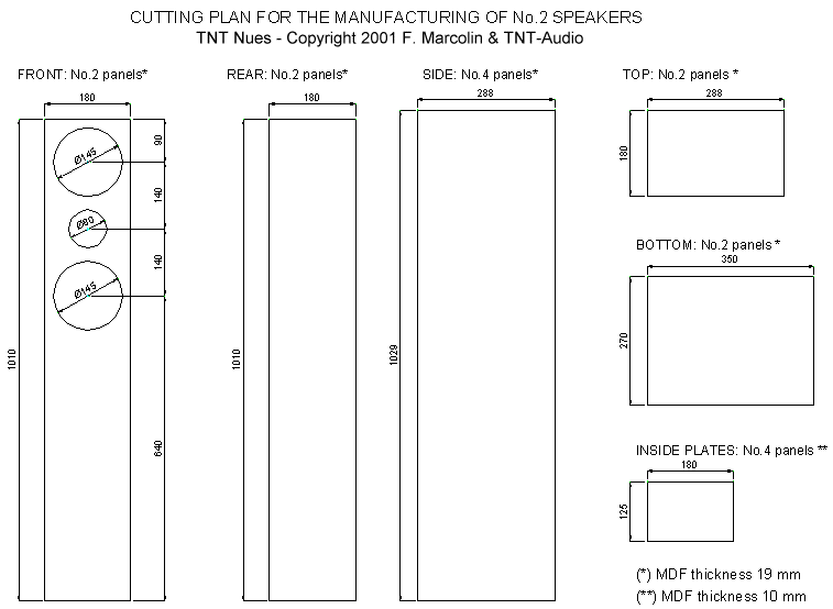 diy floor standing speaker plans