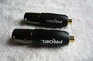[Proel XLR-RCA adapters]