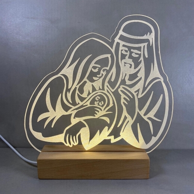 [The Holy Family Audiophile Lamp - front view]