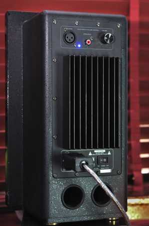 [Swan Active Loudspeakers Rear View]