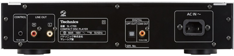 [Technics SL-C700 - rear view]