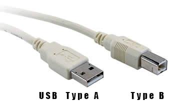 [USB- type A and type B]