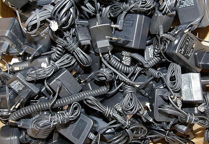 [A bunch of AC/DC power adaptors]