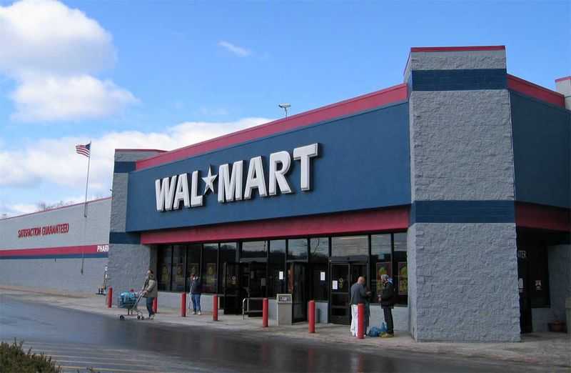 [A Walmart store]