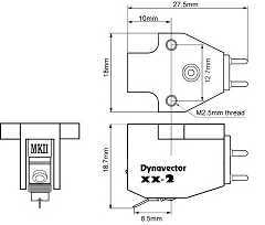 [Dimensioni della Dynavector XX-2]